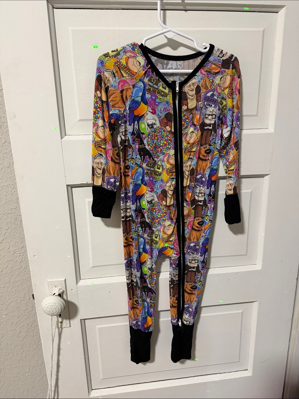 Bamboo Disney UP Zippy . Fold over hands and feet
